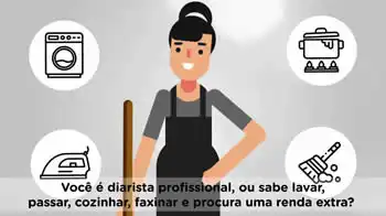 Diarista pensativa em como aumentar sua renda extra Diarista pensativa em como aumentar sua renda extra